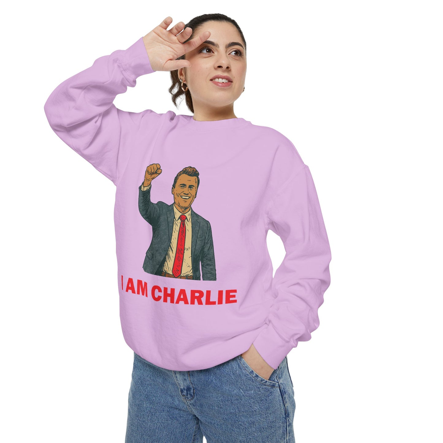 I Am Charlie Unisex Garment-Dyed Sweatshirt