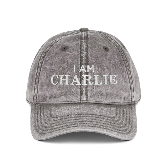 I Am Charlie Vintage Embroidered Cap