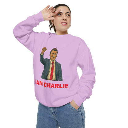 I Am Charlie Unisex Garment-Dyed Sweatshirt