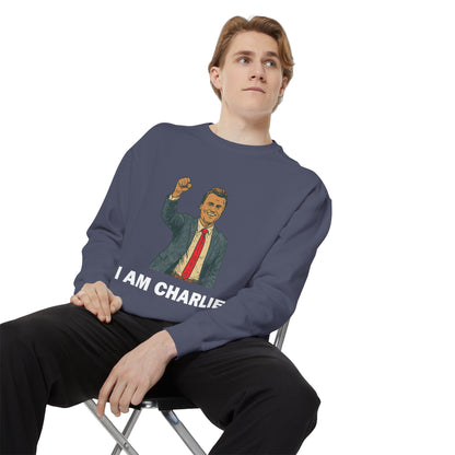 I Am Charlie Unisex Garment-Dyed Sweatshirt
