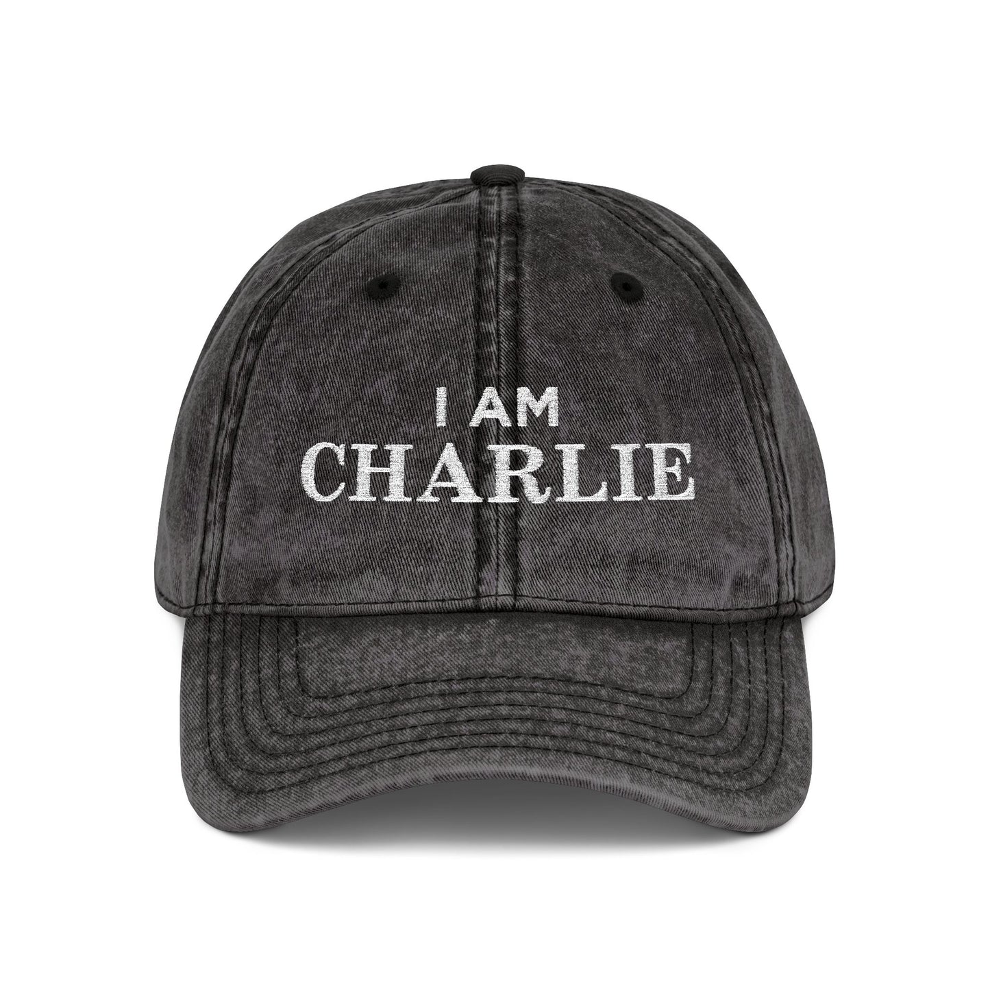 I Am Charlie Vintage Embroidered Cap