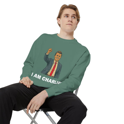 I Am Charlie Unisex Garment-Dyed Sweatshirt
