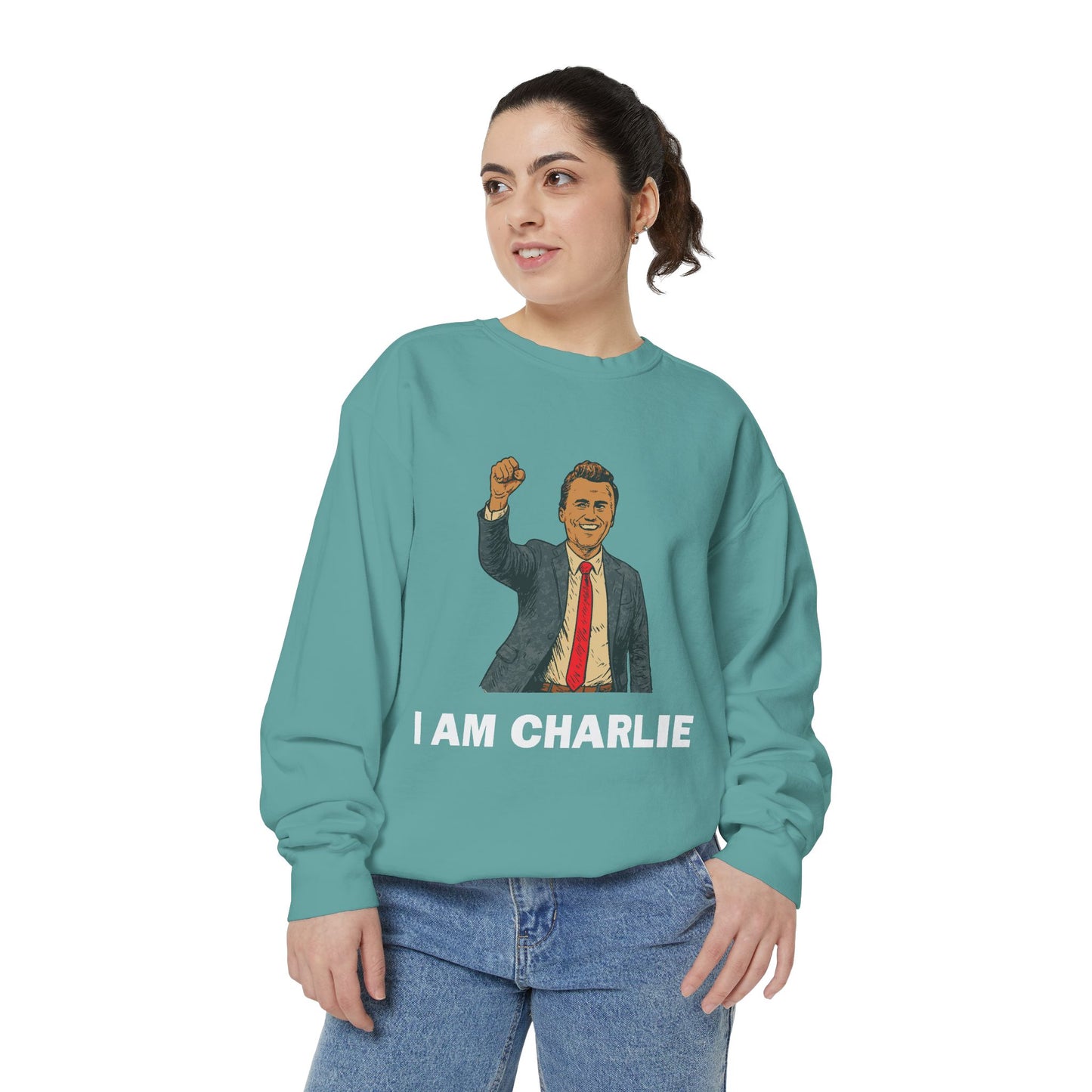 I Am Charlie Unisex Garment-Dyed Sweatshirt