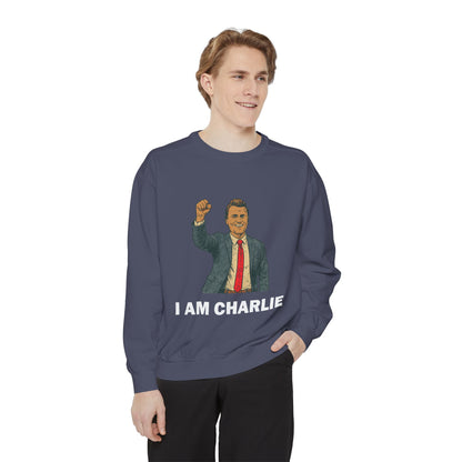 I Am Charlie Unisex Garment-Dyed Sweatshirt