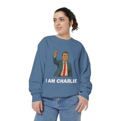 I Am Charlie Unisex Garment-Dyed Sweatshirt