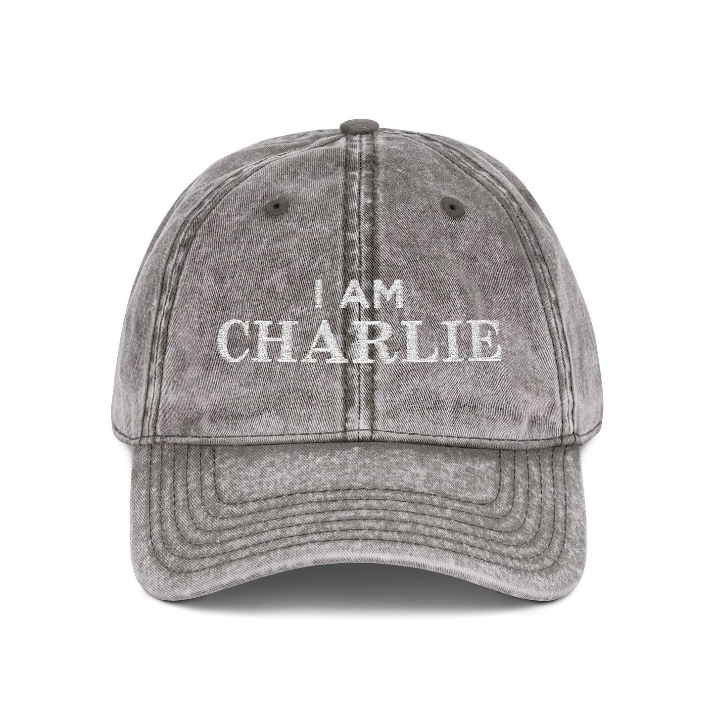 I Am Charlie Vintage Embroidered Cap
