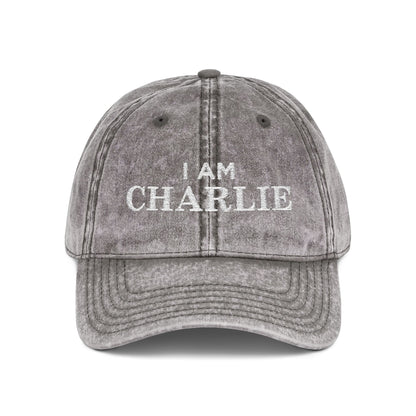 I Am Charlie Vintage Embroidered Cap