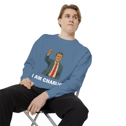 I Am Charlie Unisex Garment-Dyed Sweatshirt