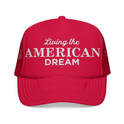 Living the American Dream Foam Trucker Hat | Patriotic Gift | Casual Everyday Wear | Summer Outdoor Events | Festival Headwear, [...]