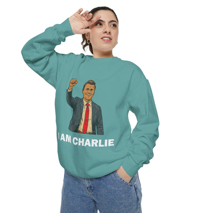 I Am Charlie Unisex Garment-Dyed Sweatshirt