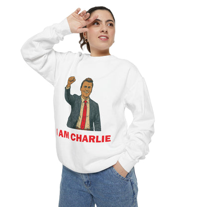I Am Charlie Unisex Garment-Dyed Sweatshirt