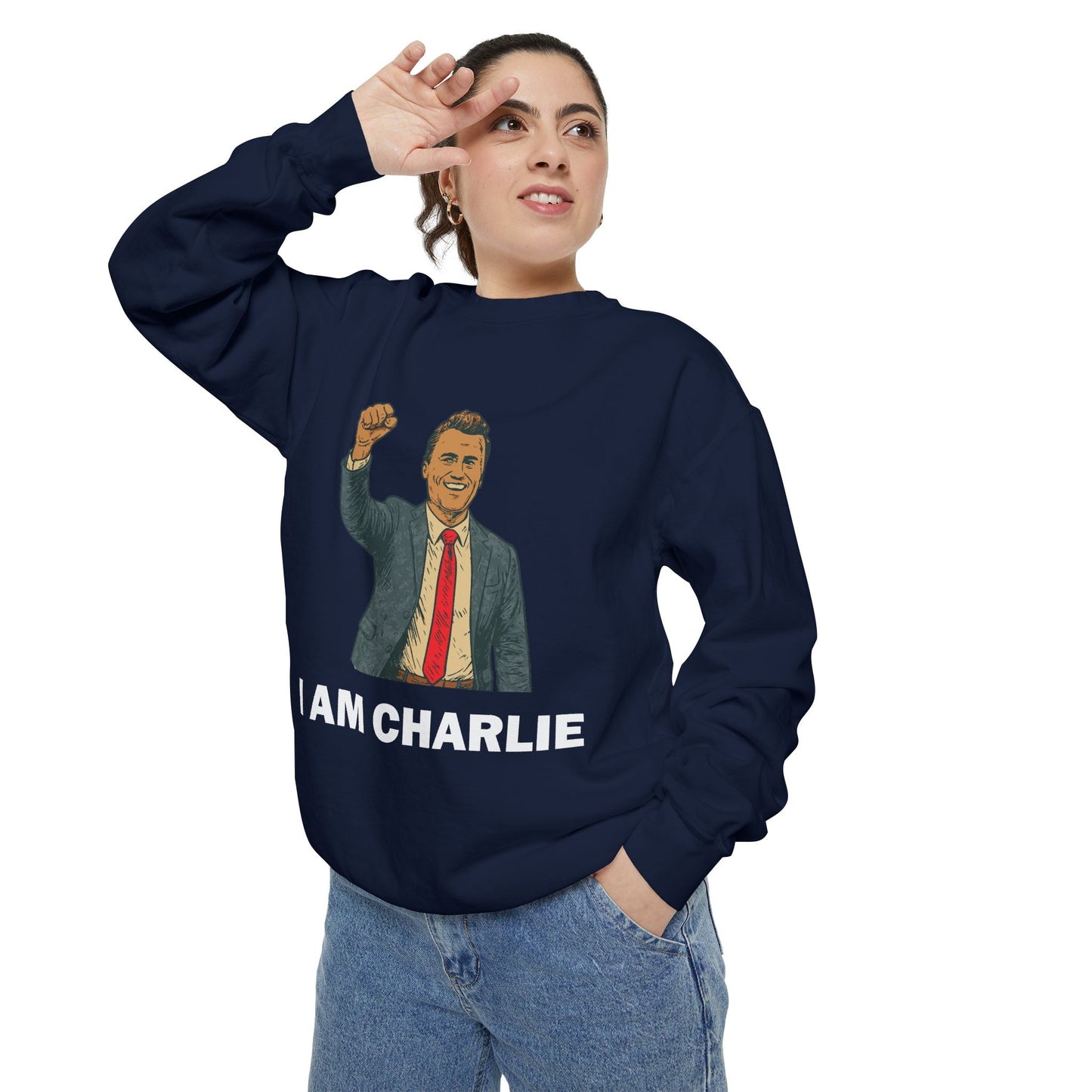 I Am Charlie Unisex Garment-Dyed Sweatshirt