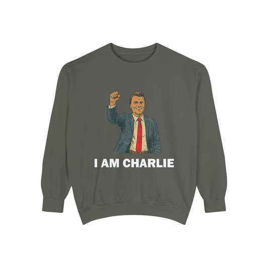 I Am Charlie Unisex Garment-Dyed Sweatshirt