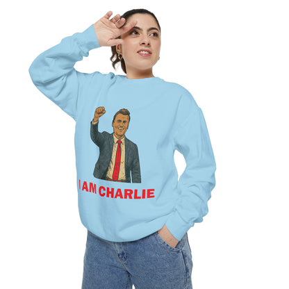 I Am Charlie Unisex Garment-Dyed Sweatshirt