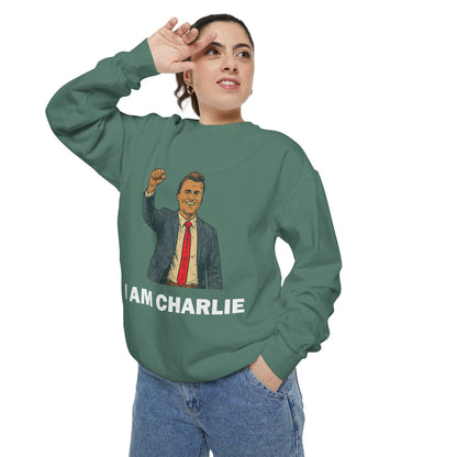 I Am Charlie Unisex Garment-Dyed Sweatshirt