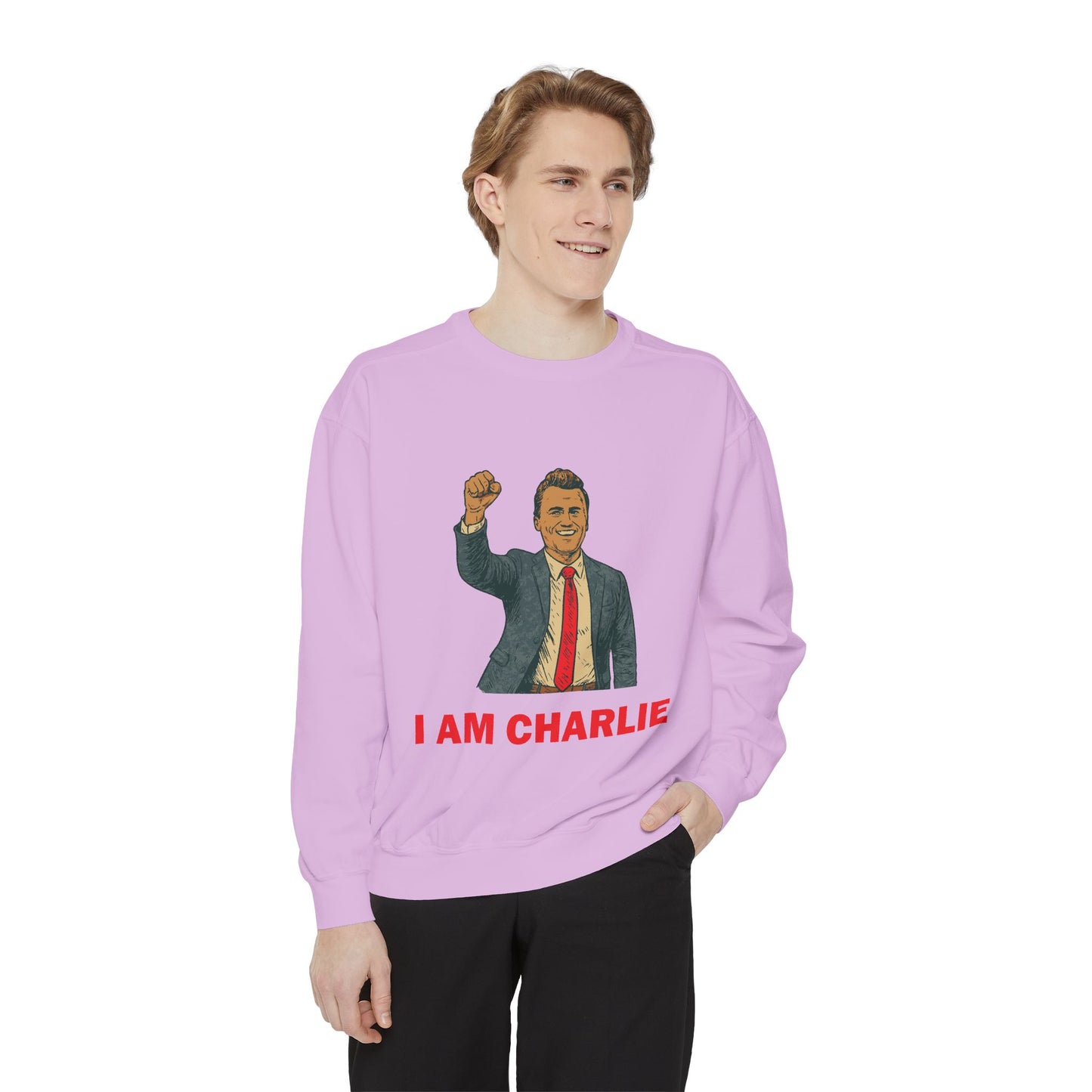 I Am Charlie Unisex Garment-Dyed Sweatshirt