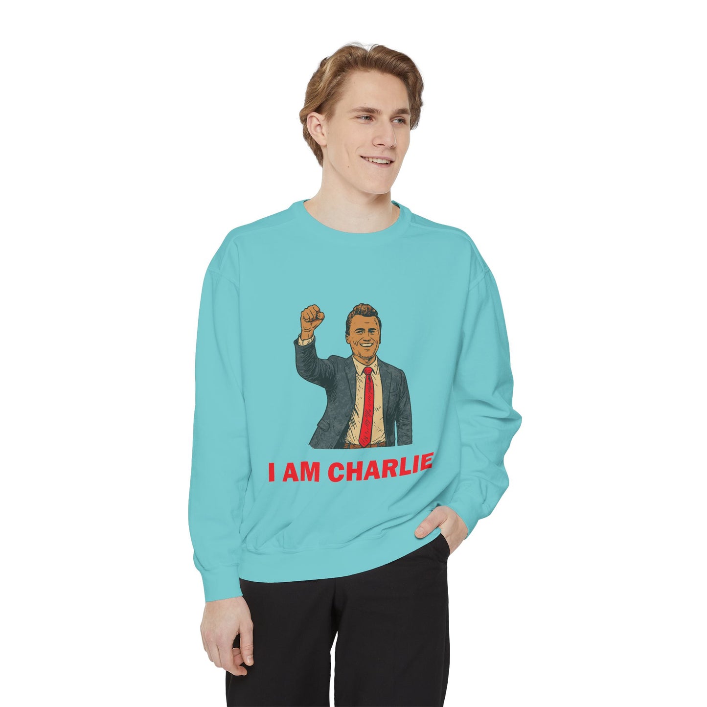 I Am Charlie Unisex Garment-Dyed Sweatshirt