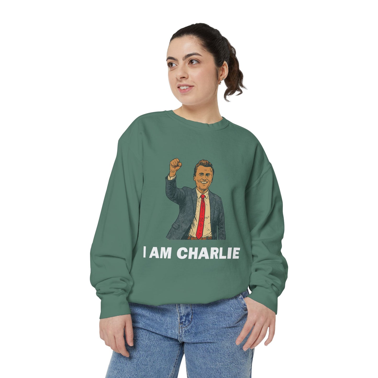 I Am Charlie Unisex Garment-Dyed Sweatshirt