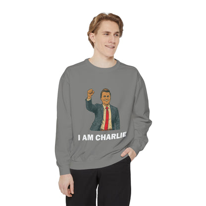 I Am Charlie Unisex Garment-Dyed Sweatshirt
