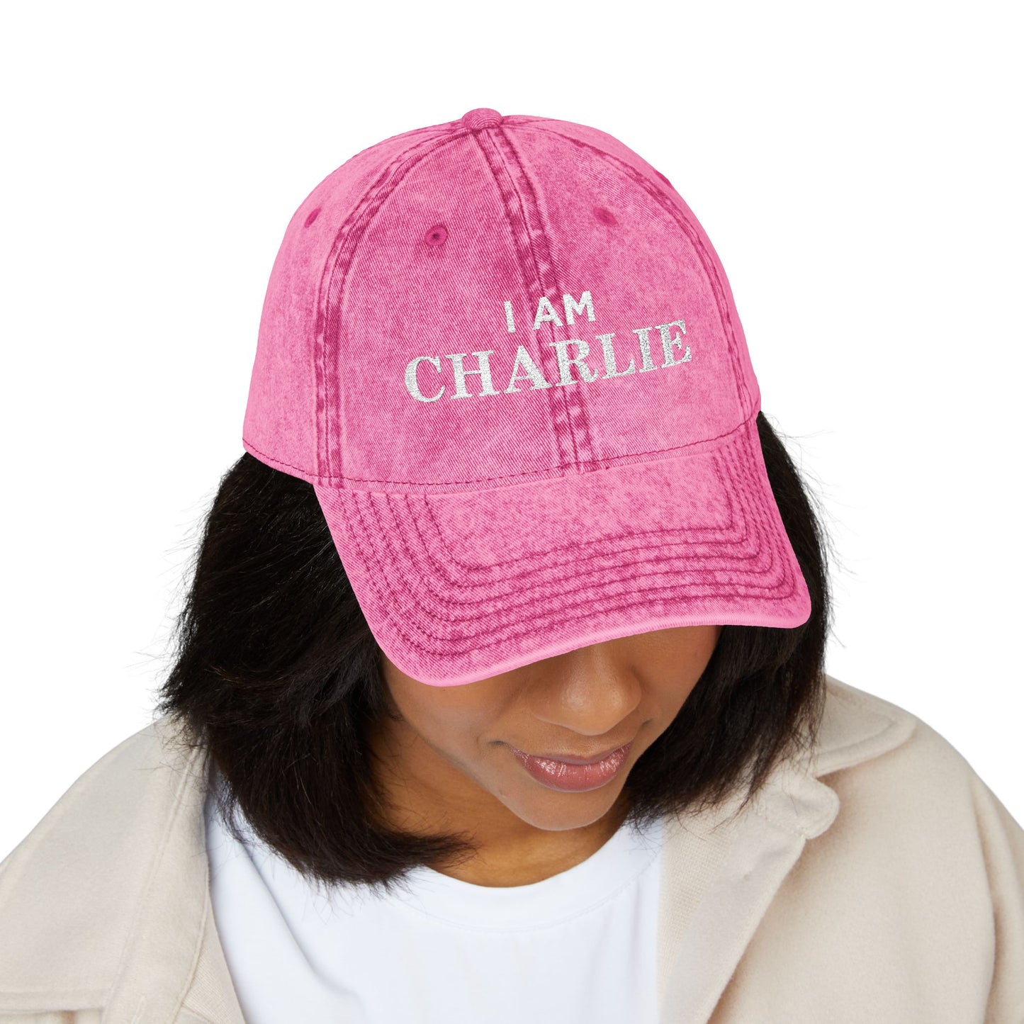 I Am Charlie Vintage Embroidered Cap