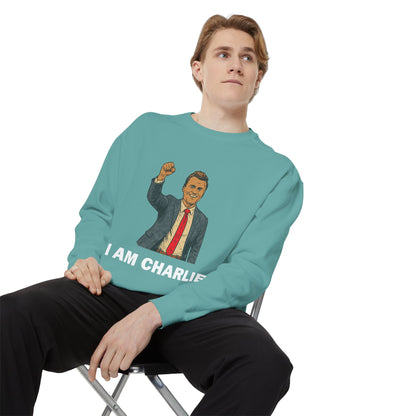 I Am Charlie Unisex Garment-Dyed Sweatshirt