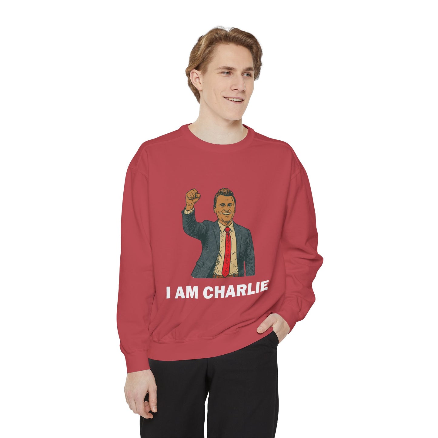 I Am Charlie Unisex Garment-Dyed Sweatshirt