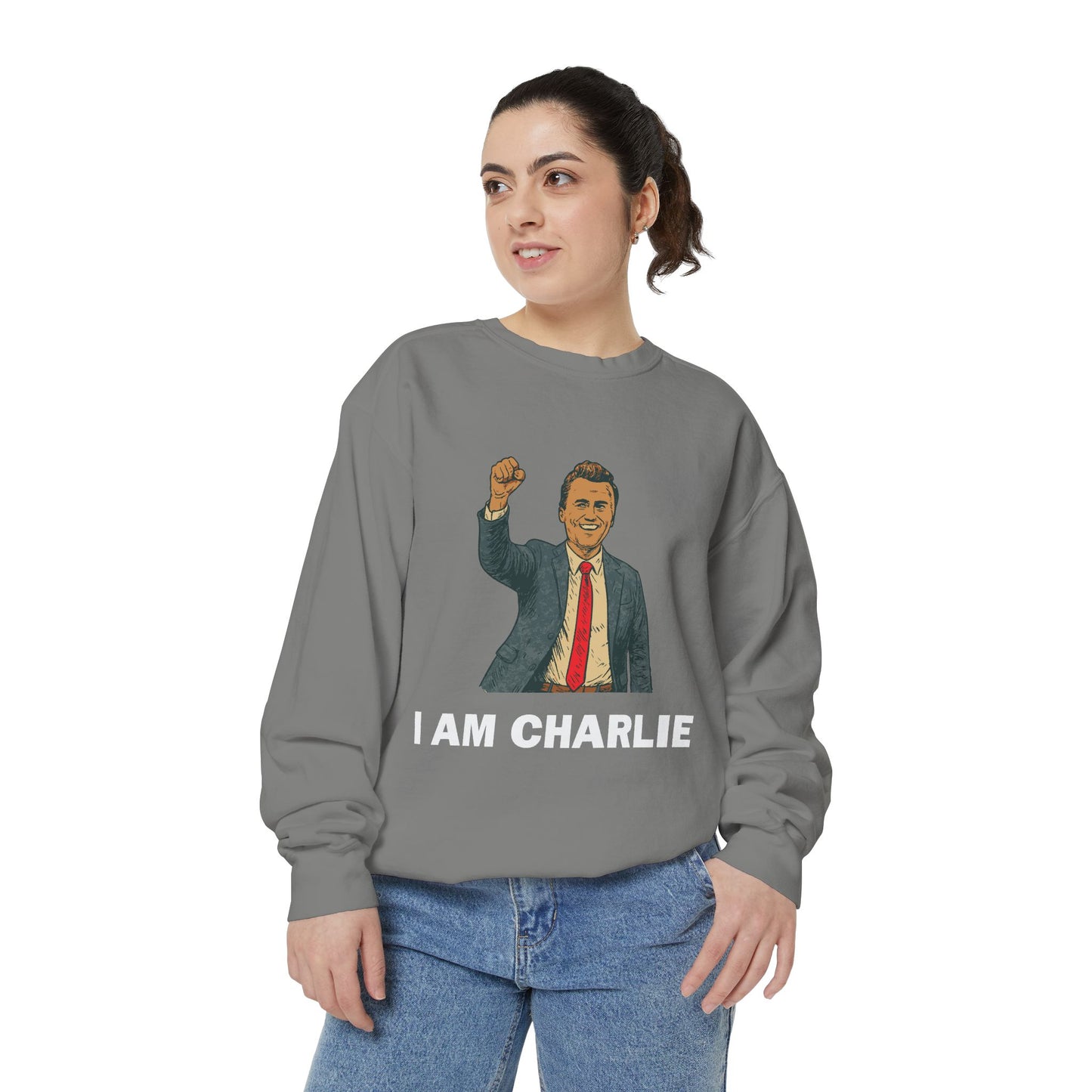 I Am Charlie Unisex Garment-Dyed Sweatshirt