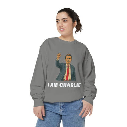 I Am Charlie Unisex Garment-Dyed Sweatshirt