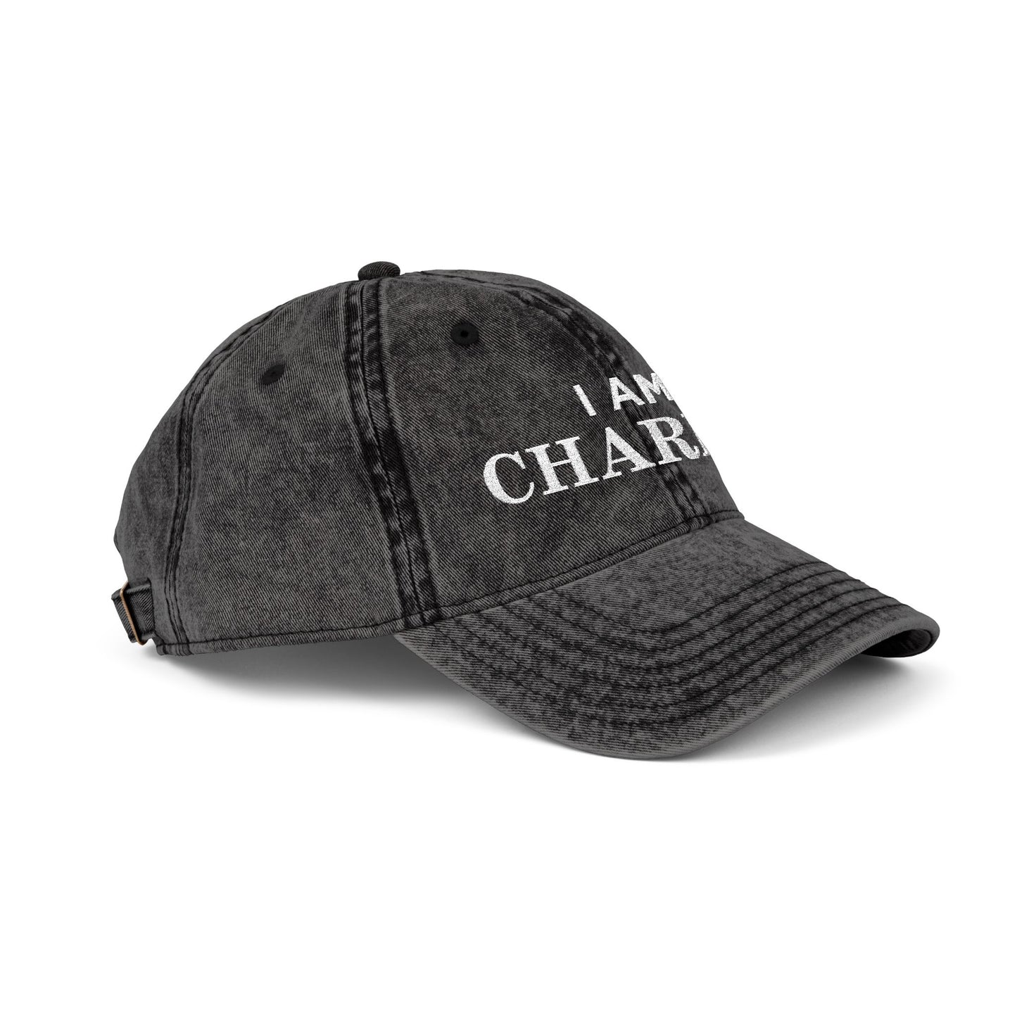I Am Charlie Vintage Embroidered Cap