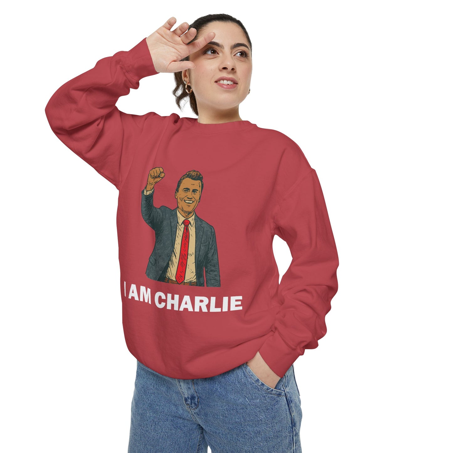 I Am Charlie Unisex Garment-Dyed Sweatshirt