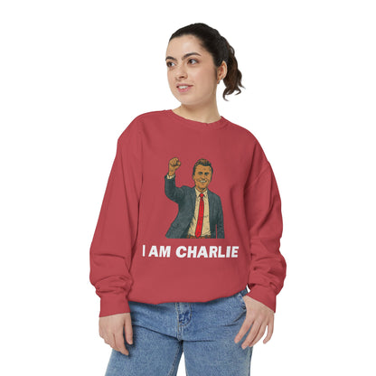 I Am Charlie Unisex Garment-Dyed Sweatshirt