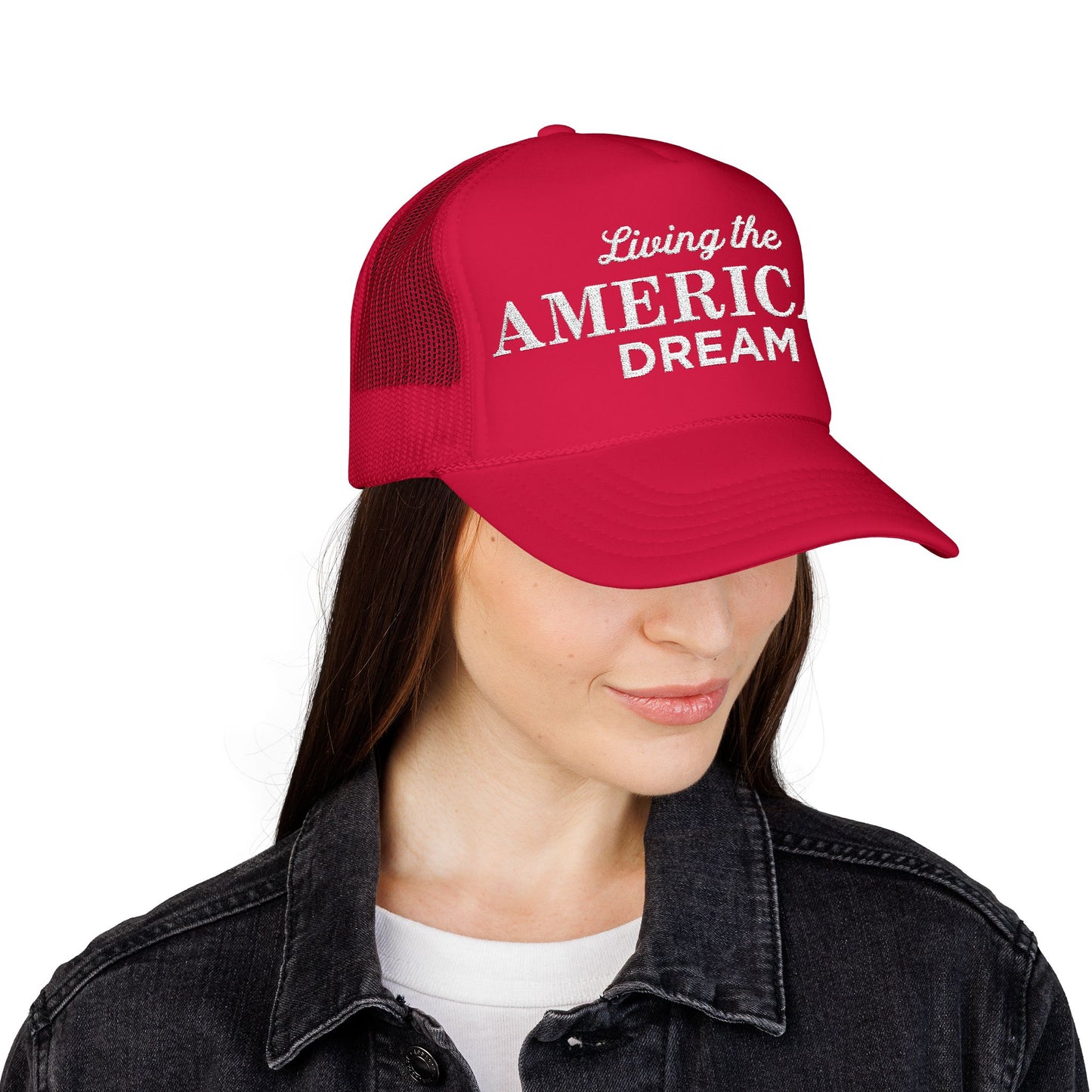 Living the American Dream Foam Trucker Hat | Patriotic Gift | Casual Everyday Wear | Summer Outdoor Events | Festival Headwear, [...]