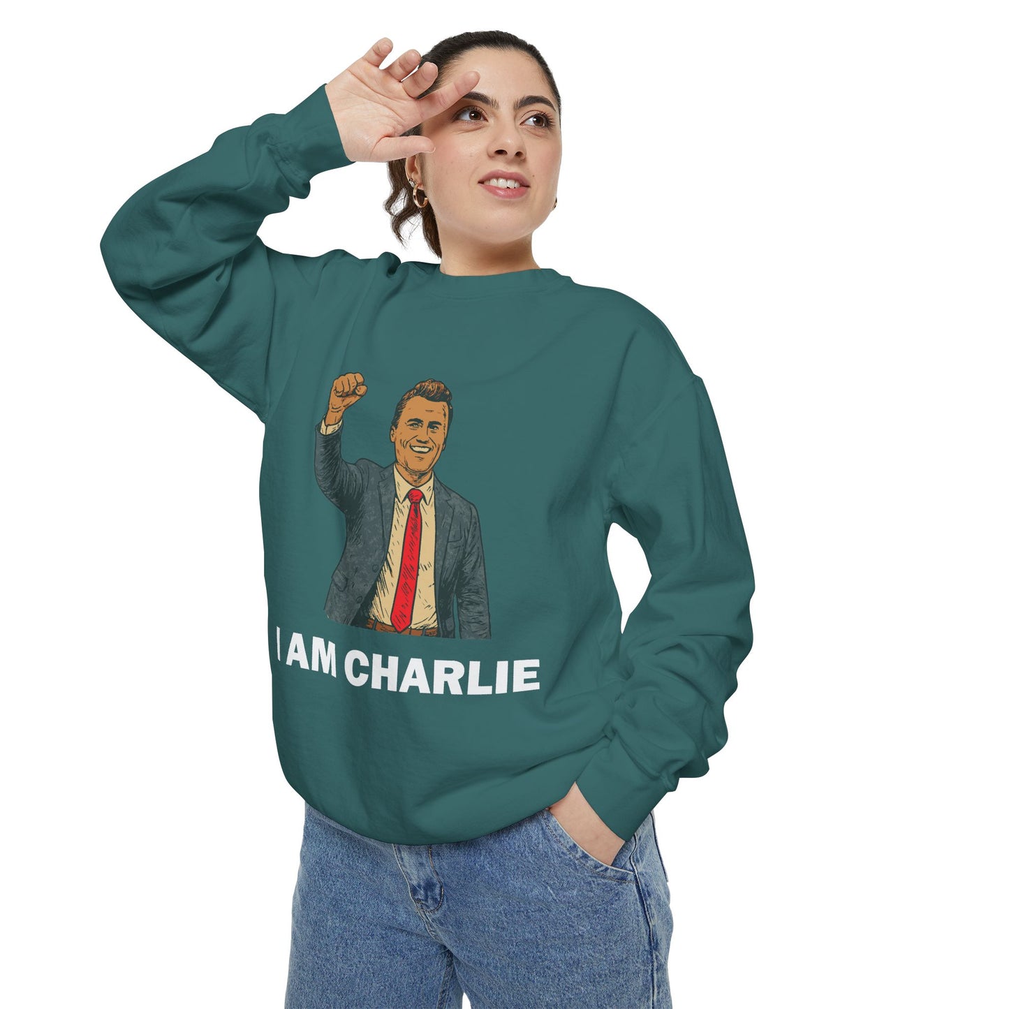 I Am Charlie Unisex Garment-Dyed Sweatshirt