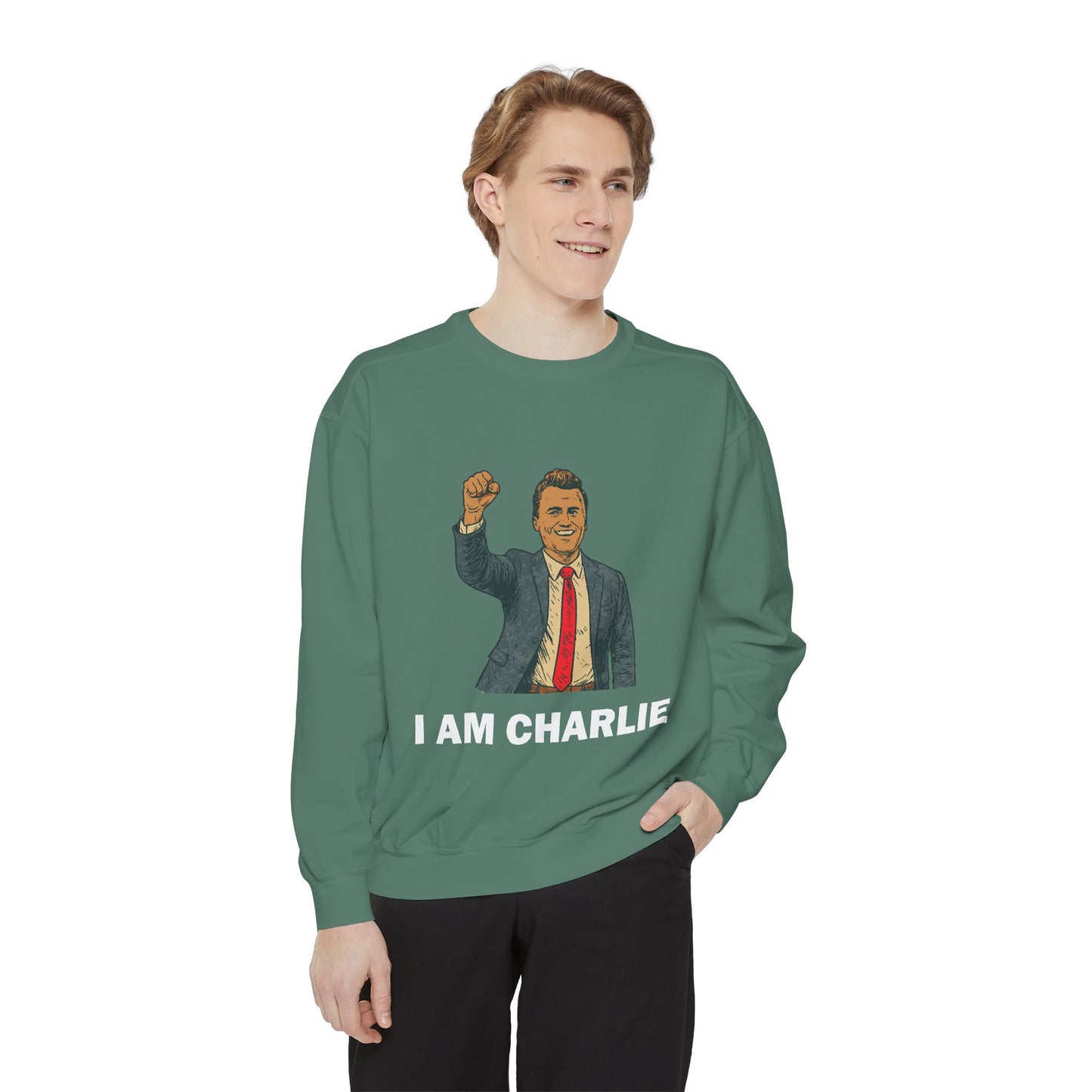 I Am Charlie Unisex Garment-Dyed Sweatshirt