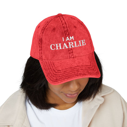 I Am Charlie Vintage Embroidered Cap