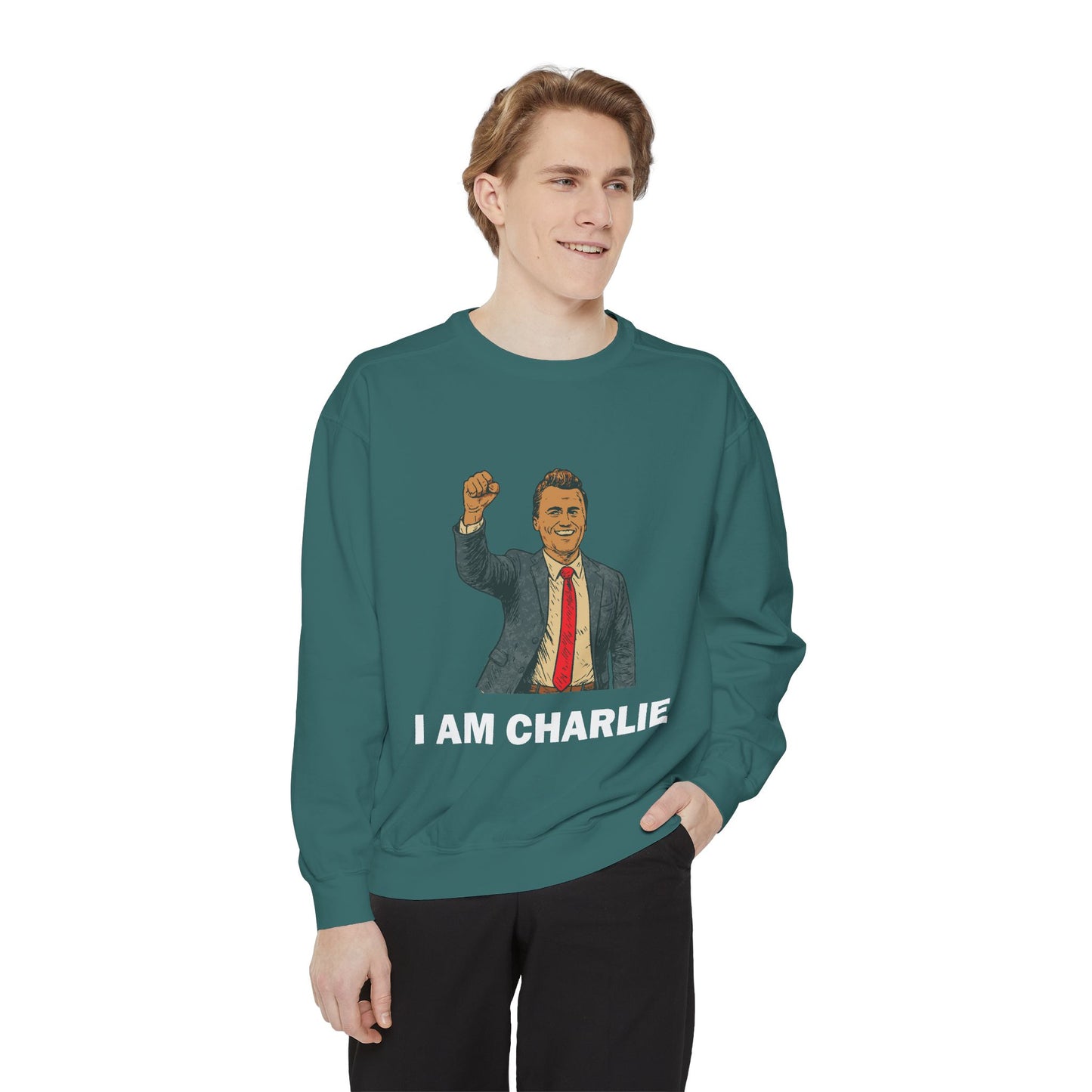 I Am Charlie Unisex Garment-Dyed Sweatshirt