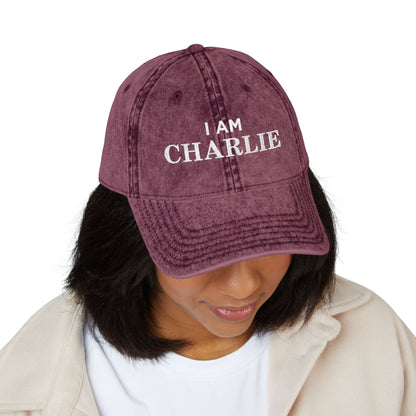 I Am Charlie Vintage Embroidered Cap