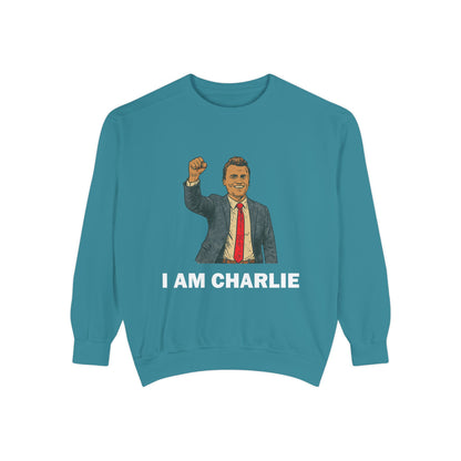 I Am Charlie Unisex Garment-Dyed Sweatshirt