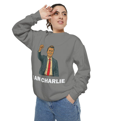 I Am Charlie Unisex Garment-Dyed Sweatshirt
