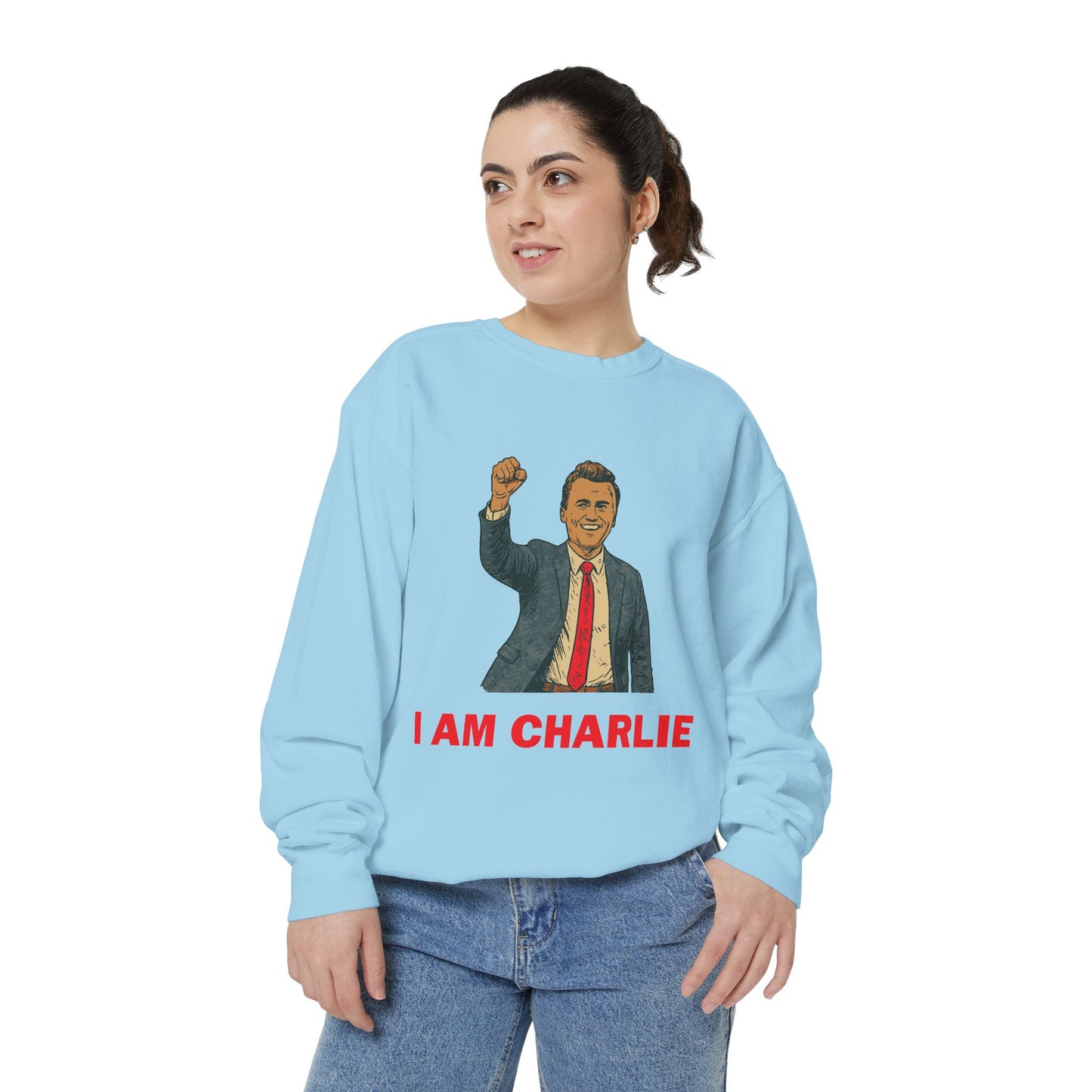 I Am Charlie Unisex Garment-Dyed Sweatshirt