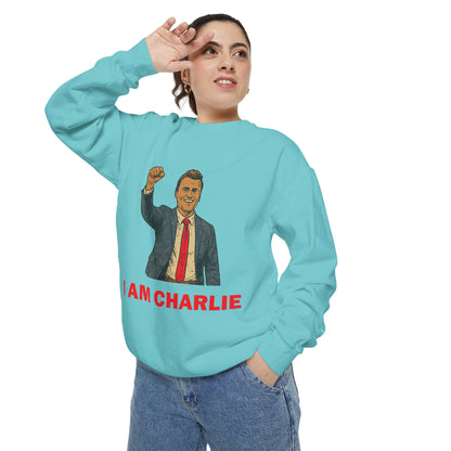 I Am Charlie Unisex Garment-Dyed Sweatshirt