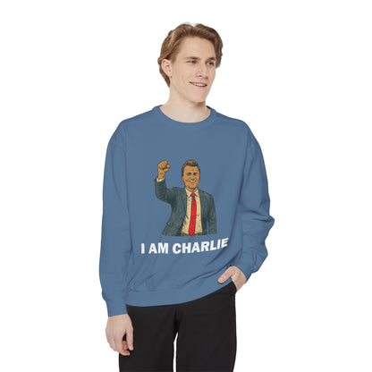 I Am Charlie Unisex Garment-Dyed Sweatshirt