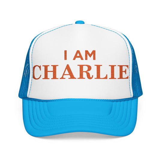 I Am Charlie Embroidered Foam Trucker Hat