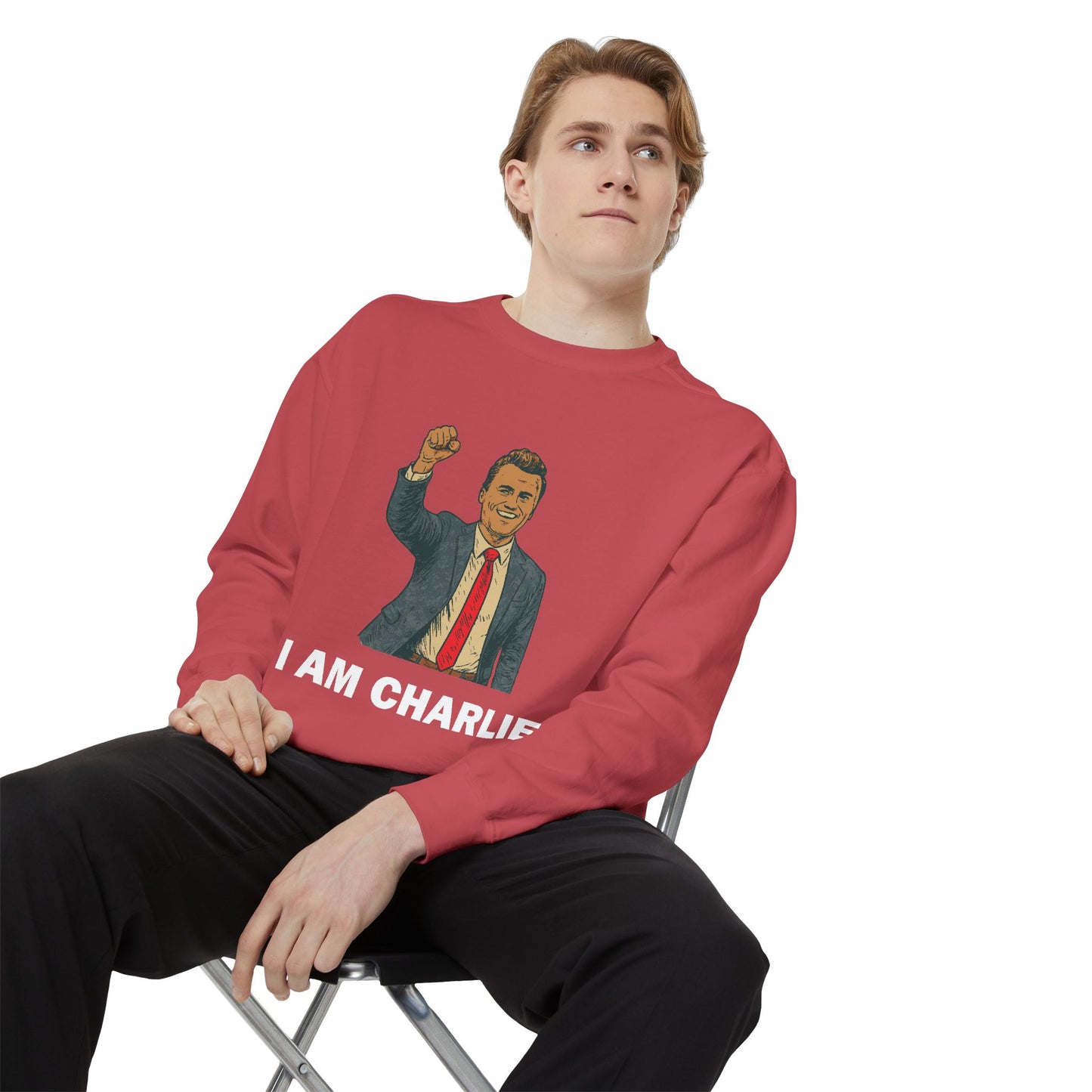 I Am Charlie Unisex Garment-Dyed Sweatshirt