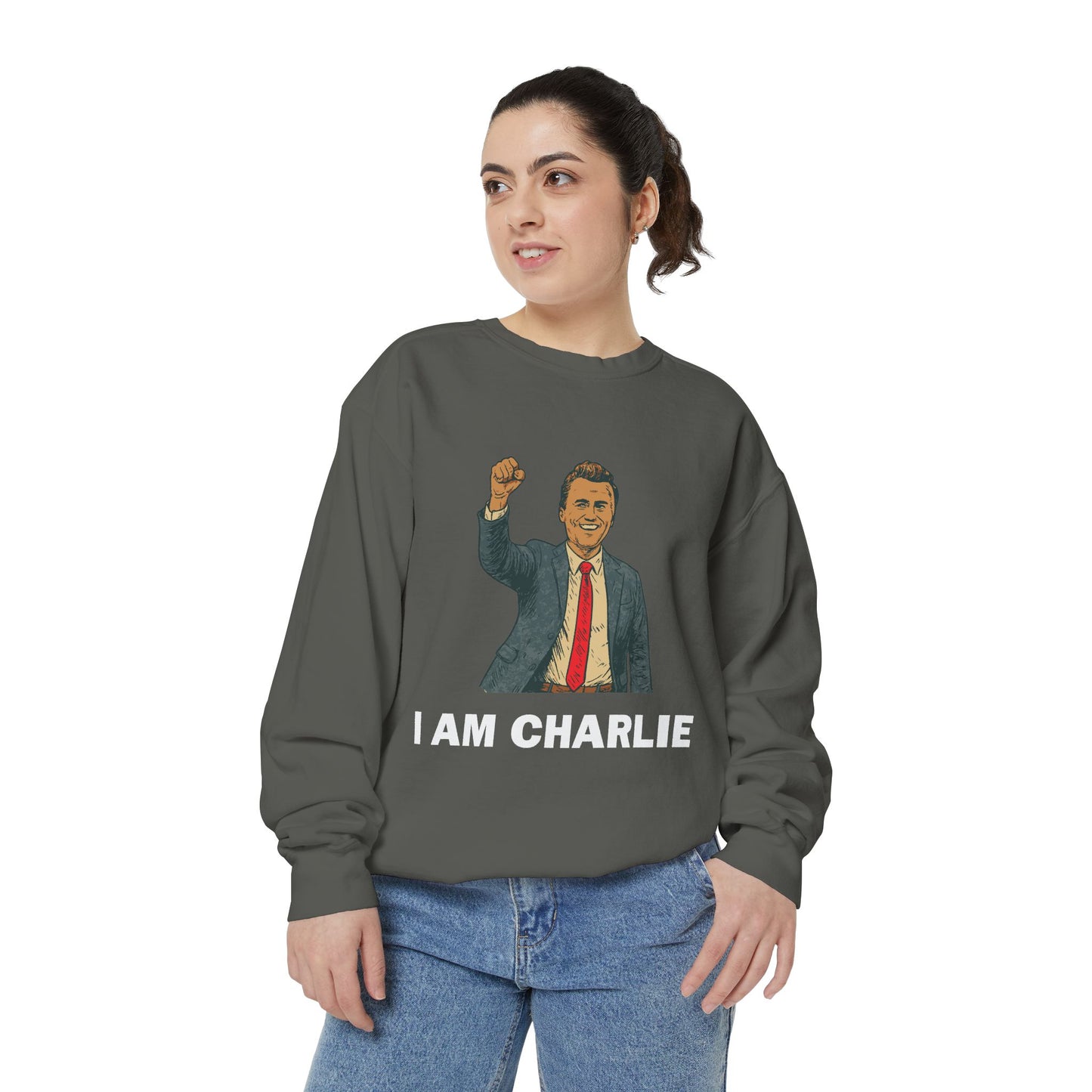 I Am Charlie Unisex Garment-Dyed Sweatshirt