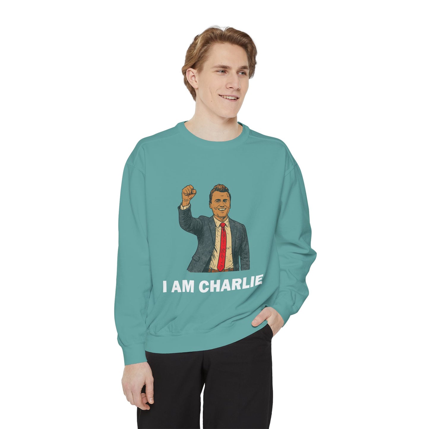 I Am Charlie Unisex Garment-Dyed Sweatshirt