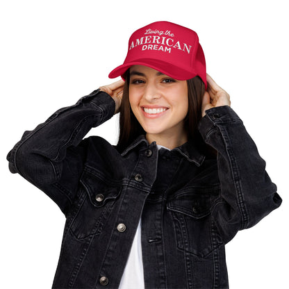 Living the American Dream Foam Trucker Hat | Patriotic Gift | Casual Everyday Wear | Summer Outdoor Events | Festival Headwear, [...]