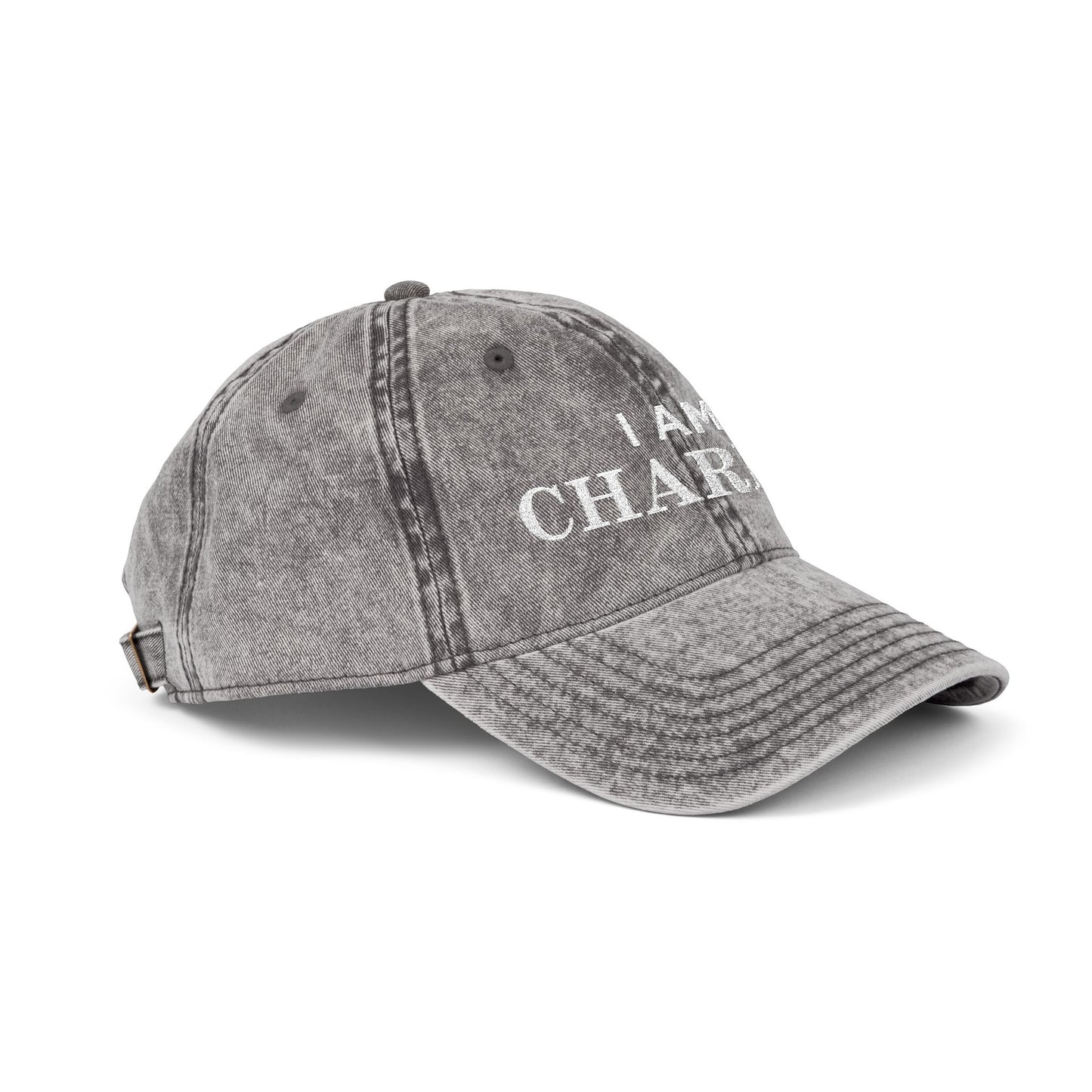 I Am Charlie Vintage Embroidered Cap