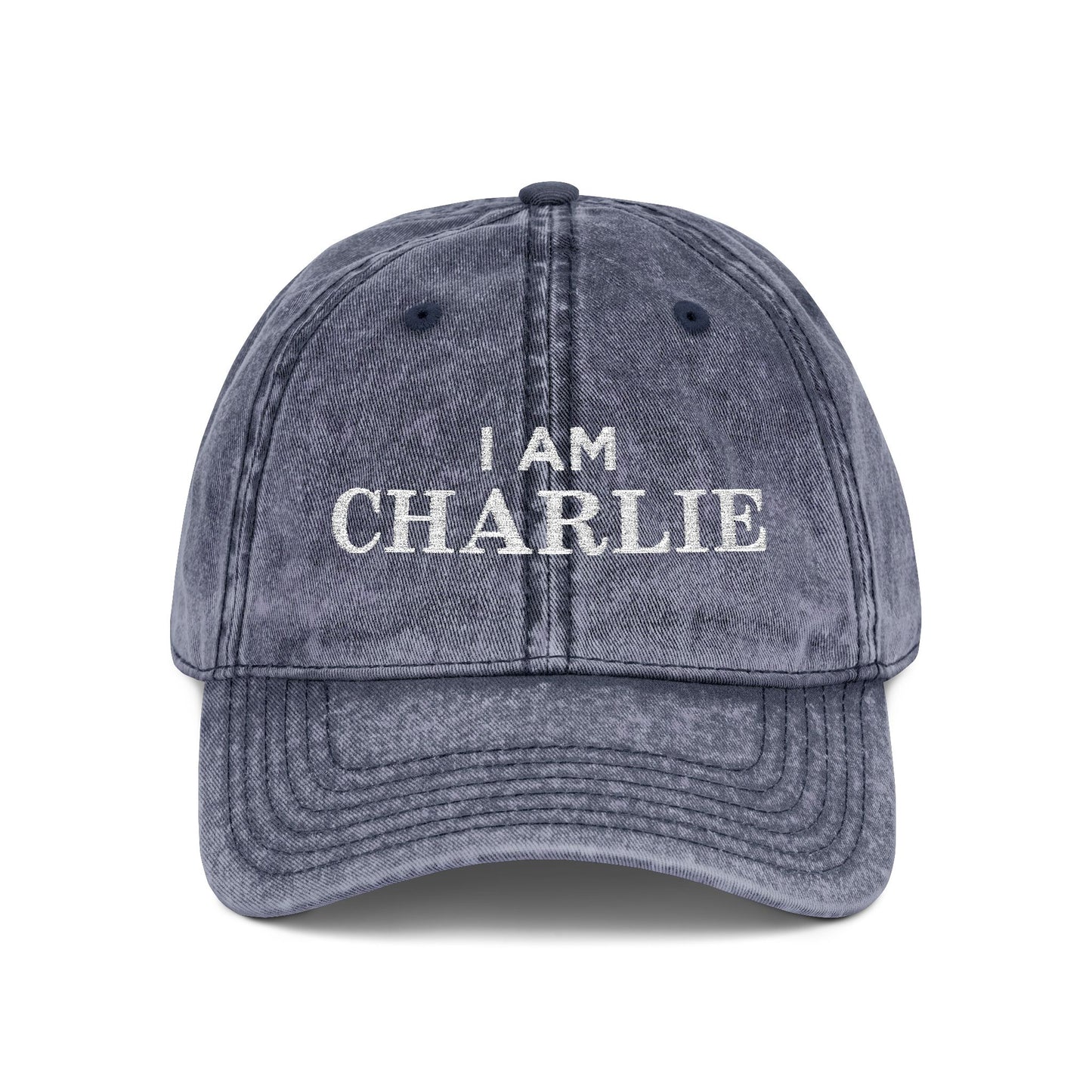 I Am Charlie Vintage Embroidered Cap