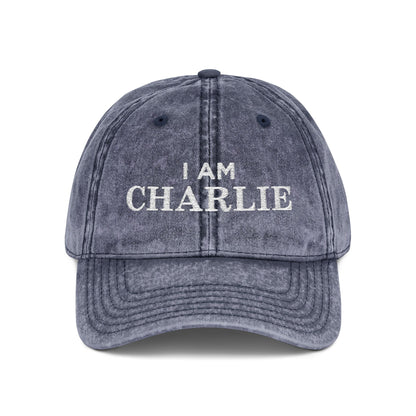 I Am Charlie Vintage Embroidered Cap